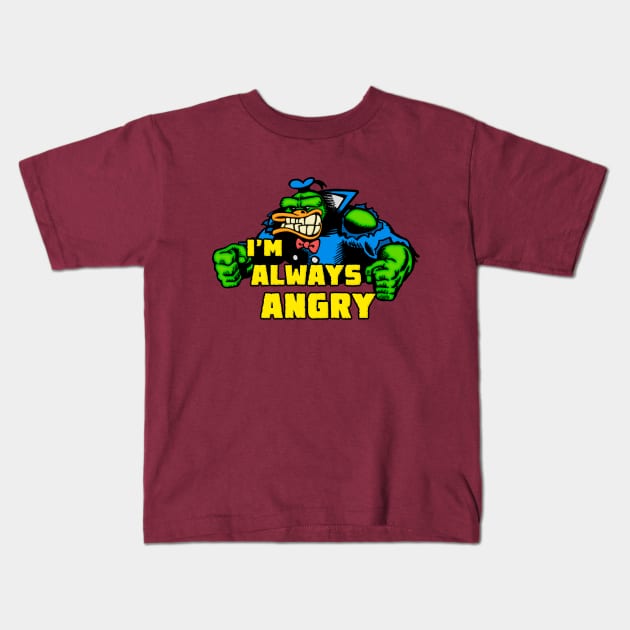 Angry Donald is Angry Kids T-Shirt by Padzilla Designs